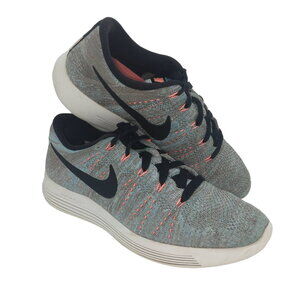 Nike Lunarepic Flyknit Women's Pre-owned Gray/Black Sneakers - Size: 7.5